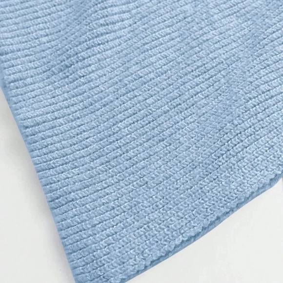 Blue Casual Women's High Neck Batwing Sleeve Sweater - Picture 7 of 8